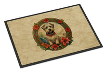 Load image into Gallery viewer, Glen of Imaal Terrier Christmas Flowers Doormat-24x36 Indoor / Outdoor Rug | Made in USA