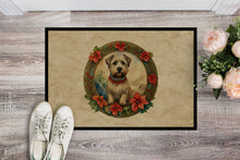 Load image into Gallery viewer, Glen of Imaal Terrier Christmas Flowers Doormat