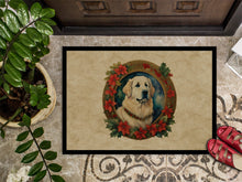 Load image into Gallery viewer, Great Pyrenees Christmas Flowers Doormat-24x36 Indoor / Outdoor Rug | Made in USA