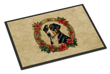 Load image into Gallery viewer, Greater Swiss Mountain Dog Christmas Flowers Doormat-24x36 Indoor / Outdoor Rug | Made in USA