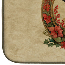 Load image into Gallery viewer, Greyhound Christmas Flowers Dish Drying Mat