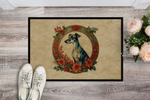 Load image into Gallery viewer, Greyhound Christmas Flowers Doormat