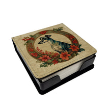 Load image into Gallery viewer, Greyhound Christmas Flowers PU Leather Note Paper Holder