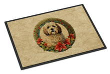 Load image into Gallery viewer, Havanese Christmas Flowers Doormat