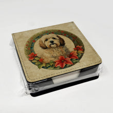 Load image into Gallery viewer, Havanese Christmas Flowers PU Leather Note Paper Holder