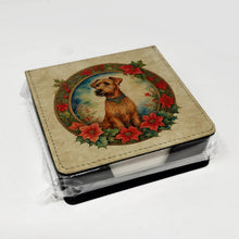 Load image into Gallery viewer, Irish Terrier Christmas Flowers PU Leather Note Paper Holder