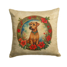 Load image into Gallery viewer, Irish Terrier Christmas Flowers Throw Pillow