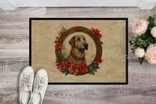Load image into Gallery viewer, Irish Wolfhound Christmas Flowers Doormat