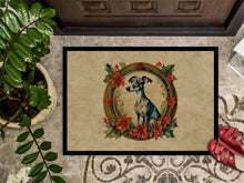 Load image into Gallery viewer, Italian Greyhound Christmas Flowers Doormat
