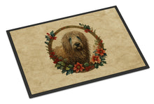 Load image into Gallery viewer, Komondor Christmas Flowers Doormat