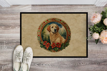 Load image into Gallery viewer, Kuvasz Christmas Flowers Doormat-24x36 Indoor / Outdoor Rug | Made in USA