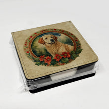 Load image into Gallery viewer, Kuvasz Christmas Flowers PU Leather Note Paper Holder
