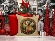 Load image into Gallery viewer, Kuvasz Christmas Flowers Throw Pillow