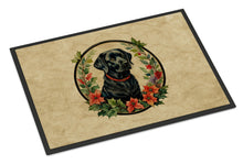 Load image into Gallery viewer, Labrador Retriever Christmas Flowers Doormat-24x36 Indoor / Outdoor Rug | Made in USA