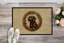 Load image into Gallery viewer, Labrador Retriever Christmas Flowers Doormat-24x36 Indoor / Outdoor Rug | Made in USA