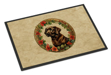 Load image into Gallery viewer, Labrador Retriever Christmas Flowers Doormat-24x36 Indoor / Outdoor Rug | Made in USA