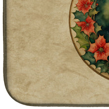 Load image into Gallery viewer, Lakeland Terrier Christmas Flowers Dish Drying Mat