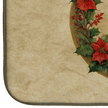 Load image into Gallery viewer, Lancashire Heeler Christmas Flowers Dish Drying Mat