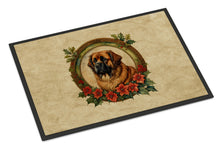 Load image into Gallery viewer, Leonberger Christmas Flowers Doormat-24x36 Indoor / Outdoor Rug | Made in USA