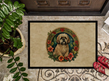Load image into Gallery viewer, Lhasa Apso Christmas Flowers Doormat-24x36 Indoor / Outdoor Rug | Made in USA