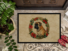 Load image into Gallery viewer, Mastiff Christmas Flowers Doormat
