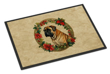 Load image into Gallery viewer, Mastiff Christmas Flowers Doormat