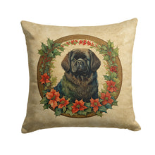 Load image into Gallery viewer, Newfoundland Christmas Flowers Throw Pillow