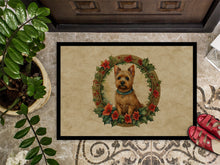 Load image into Gallery viewer, Norwich Terrier Christmas Flowers Doormat-24x36 Indoor / Outdoor Rug | Made in USA