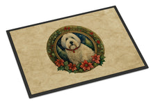 Load image into Gallery viewer, Old English Sheepdog Christmas Flowers Doormat-24x36 Indoor / Outdoor Rug | Made in USA