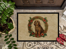 Load image into Gallery viewer, Otterhound Christmas Flowers Doormat