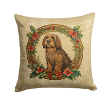 Load image into Gallery viewer, Otterhound Christmas Flowers Throw Pillow - 14x14 Decorative Pillow – Art for Your Home &amp; Patio