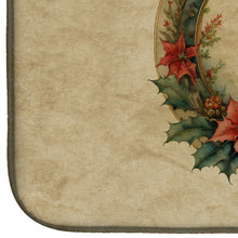 Load image into Gallery viewer, Papillon Christmas Flowers Dish Drying Mat