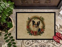 Load image into Gallery viewer, Papillon Christmas Flowers Doormat-24x36 Indoor / Outdoor Rug | Made in USA