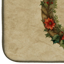 Load image into Gallery viewer, Petit Basset Griffon Vendeen Christmas Flowers Dish Drying Mat
