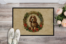 Load image into Gallery viewer, Petit Basset Griffon Vendeen Christmas Flowers Doormat-24x36 Indoor / Outdoor Rug | Made in USA