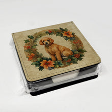 Load image into Gallery viewer, Poodle Christmas Flowers PU Leather Note Paper Holder