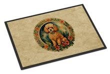 Load image into Gallery viewer, Poodle Christmas Flowers Doormat-24x36 Indoor / Outdoor Rug | Made in USA