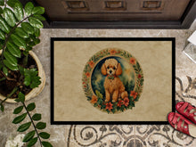 Load image into Gallery viewer, Poodle Christmas Flowers Doormat - 18X27 Indoor / Outdoor Rug | Made in USA