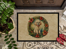 Load image into Gallery viewer, Poodle Christmas Flowers Doormat - 18X27 Indoor / Outdoor Rug | Made in USA
