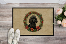Load image into Gallery viewer, Poodle Christmas Flowers Doormat-24x36 Indoor / Outdoor Rug | Made in USA