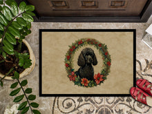 Load image into Gallery viewer, Poodle Christmas Flowers Doormat-24x36 Indoor / Outdoor Rug | Made in USA