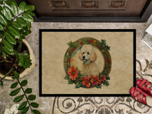 Load image into Gallery viewer, Poodle Christmas Flowers Doormat - 18X27 Indoor / Outdoor Rug | Made in USA