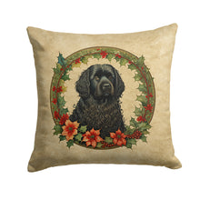 Load image into Gallery viewer, Puli Christmas Flowers Throw Pillow - 14x14 Decorative Pillow – Art for Your Home &amp; Patio