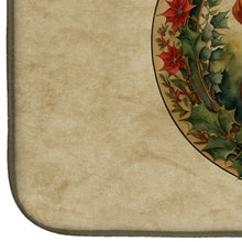 Load image into Gallery viewer, Red Redbone Coonhound Christmas Flowers Dish Drying Mat
