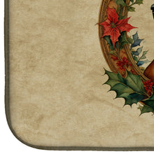 Load image into Gallery viewer, Rhodesian Ridgeback Christmas Flowers Dish Drying Mat