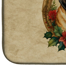 Load image into Gallery viewer, Saint Bernard Christmas Flowers Dish Drying Mat