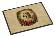 Load image into Gallery viewer, Saluki Christmas Flowers Doormat-24x36 Indoor / Outdoor Rug | Made in USA