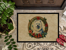 Load image into Gallery viewer, Samoyed Christmas Flowers Doormat-24x36 Indoor / Outdoor Rug | Made in USA