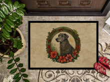 Load image into Gallery viewer, Scottish Deerhound Christmas Flowers Doormat