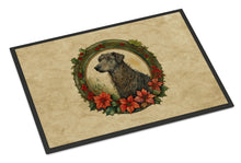 Load image into Gallery viewer, Scottish Deerhound Christmas Flowers Doormat